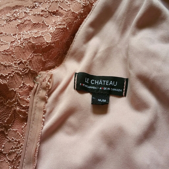 Le Chateau pink floral dress M - Picture 4 of 4